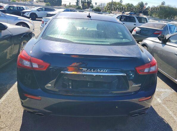 ZAM57RSS6H1218837 2017 MASERATI GHIBLI Blue Rear view