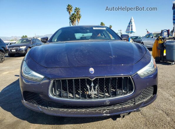 ZAM57RSS6H1218837 2017 MASERATI GHIBLI Blue Front view