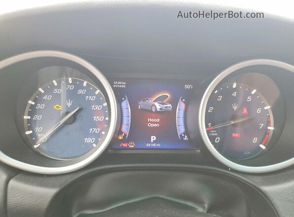 ZAM57RTA4G1177046 2016 MASERATI GHIBLI Black Vista del cuadro de instrumentos