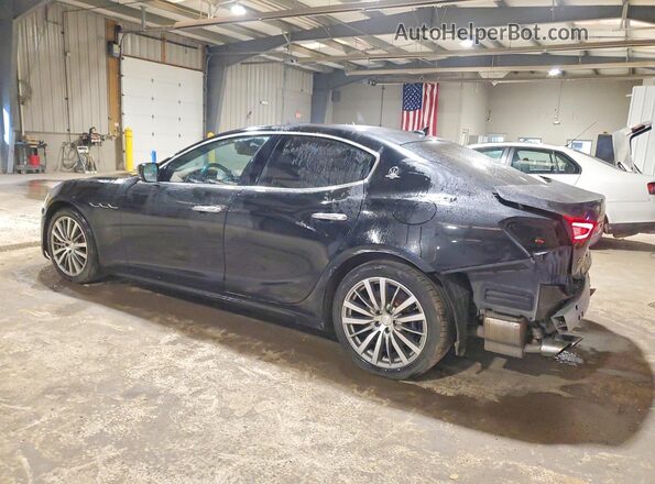 ZAM57RTA5G1173703 2016 MASERATI GHIBLI Black Trasero izquierdo