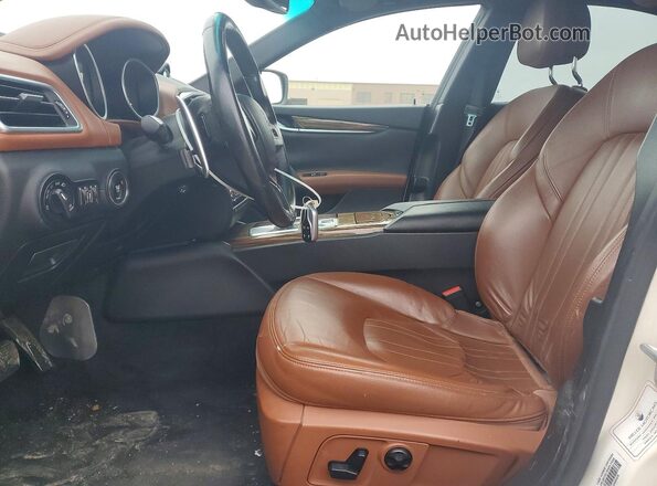 ZAM57RTA7G1188400 2016 MASERATI GHIBLI White Vista interior delantera