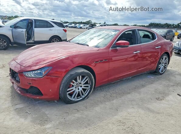 ZAM57RTL0H1196406 2017 MASERATI GHIBLI Red უკანა მარცხენა