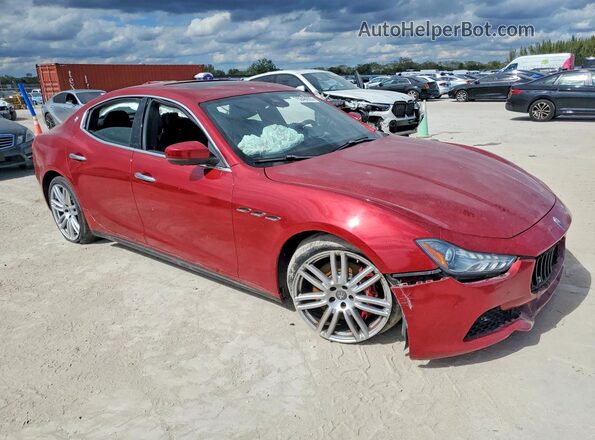 ZAM57RTL0H1196406 2017 MASERATI GHIBLI Red წინა ხედი
