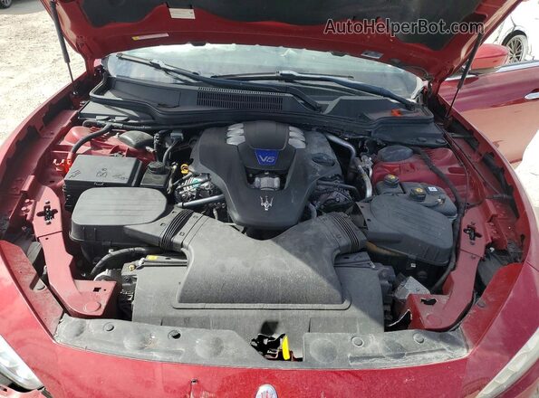 ZAM57RTL0H1196406 2017 MASERATI GHIBLI Red ძრავის განყოფილების ხედი