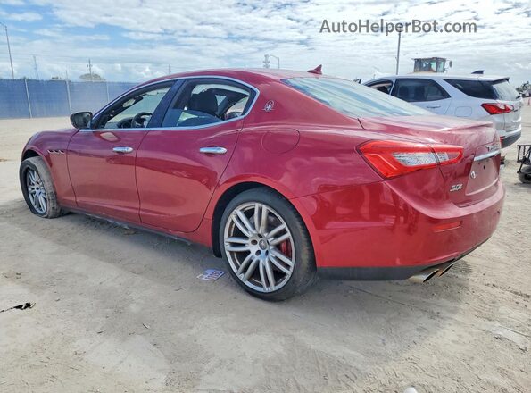 ZAM57RTL0H1196406 2017 MASERATI GHIBLI Red უკანა მარჯვენა