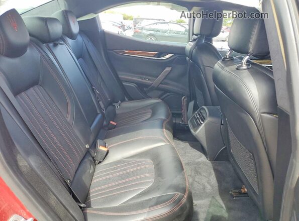 ZAM57RTL0H1196406 2017 MASERATI GHIBLI Red უკანა სალონის ხედი