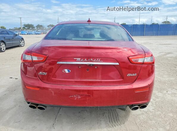 ZAM57RTL0H1196406 2017 MASERATI GHIBLI Red წინა სალონის ხედი