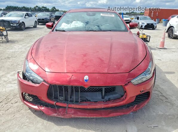ZAM57RTL0H1196406 2017 MASERATI GHIBLI Red უკანა ხედი