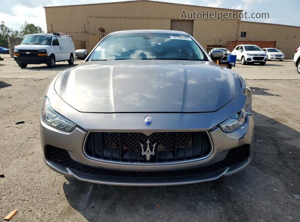 ZAM57XSA0G1165207 2016 MASERATI GHIBLI Gray Front view