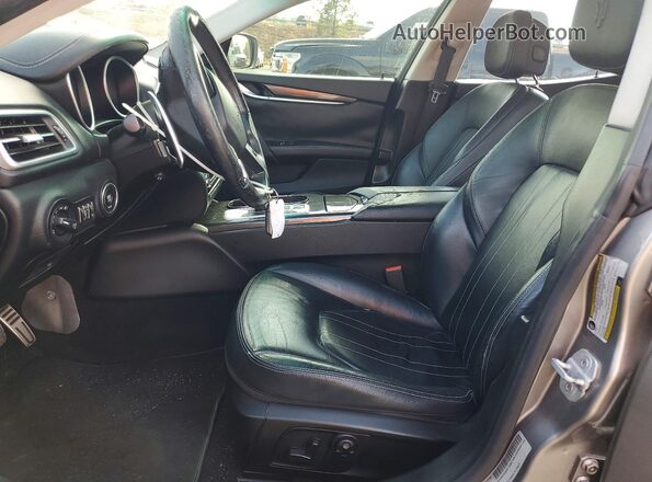 ZAM57XSA0G1165207 2016 MASERATI GHIBLI Gray Front interior view