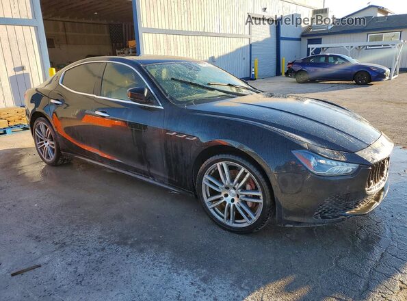 ZAM57XSA0H1238142 2017 MASERATI GHIBLI Black Front right
