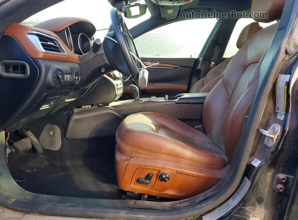 ZAM57XSA0H1238142 2017 MASERATI GHIBLI Black Front interior view