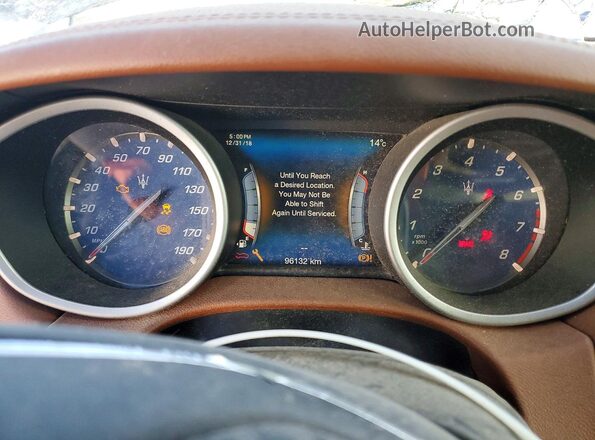 ZAM57XSA0H1238142 2017 MASERATI GHIBLI Black Instrument cluster view