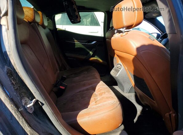 ZAM57XSA0H1238142 2017 MASERATI GHIBLI Black Rear seats view