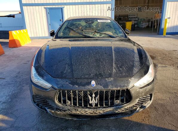 ZAM57XSA0H1238142 2017 MASERATI GHIBLI Black Front view