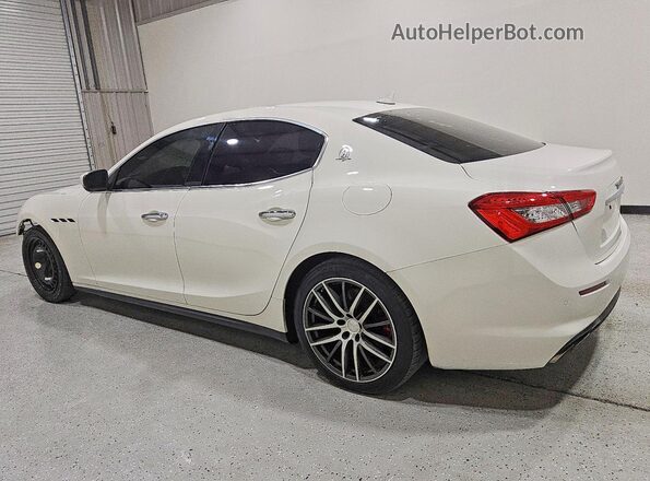 ZAM57XSA3J1304947 2018 MASERATI GHIBLI White Задня ліва чверть