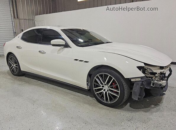 ZAM57XSA3J1304947 2018 MASERATI GHIBLI White Передня права чверть