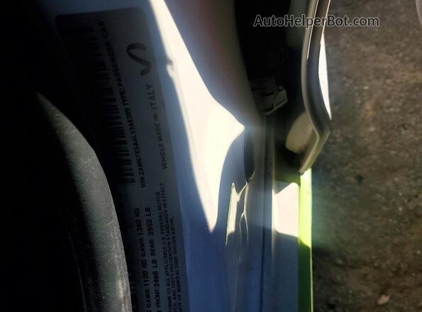 ZAM57XSA4L1344389 2020 MASERATI GHIBLI White Widok naklejki z numerem VIN