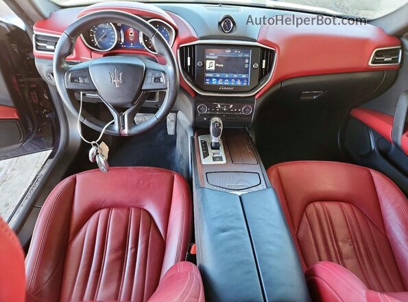 ZAM57XSA6G1165275 2016 MASERATI GHIBLI Blue Dashboard view