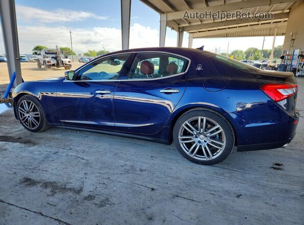 ZAM57XSA6G1165275 2016 MASERATI GHIBLI Blue Rear left