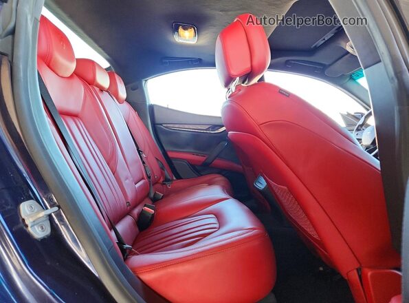 ZAM57XSA6G1165275 2016 MASERATI GHIBLI Blue Rear seats view