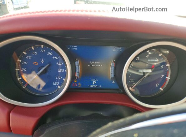 ZAM57XSA7K1315175 2019 MASERATI GHIBLI White Instrument cluster view