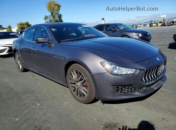ZAM57XSA9K1328185 2019 MASERATI GHIBLI Gray Delantero derecho