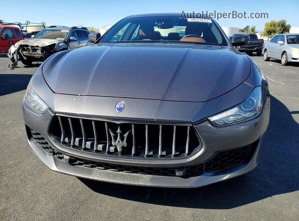 ZAM57XSA9K1328185 2019 MASERATI GHIBLI Gray Vista frontal