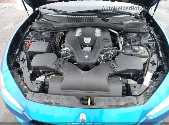 ZAM57XSS6J1290826 2018 MASERATI GHIBLI Blue Widok z tyłu