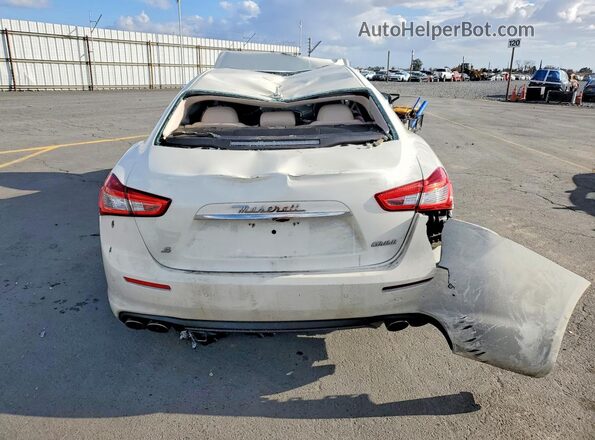 ZAM57YSA3K1329547 2019 MASERATI GHIBLI White Widok z tyłu