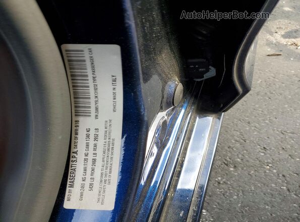 ZAM57YSL3K1319232 2019 MASERATI GHIBLI Blue ძრავის განყოფილების ხედი