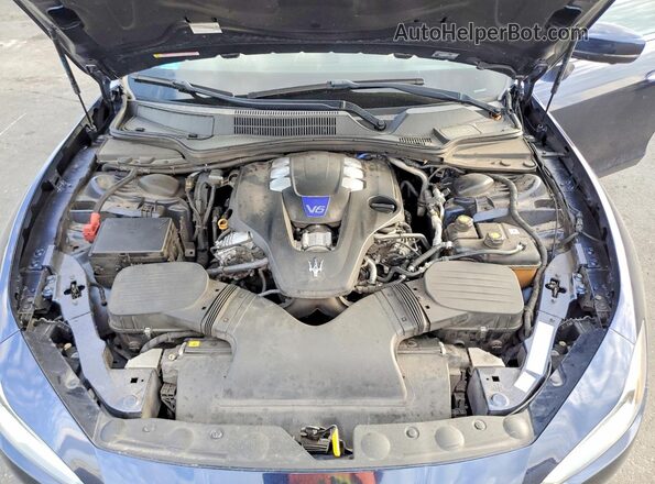 ZAM57YSL3K1319232 2019 MASERATI GHIBLI Blue უკანა სალონის ხედი