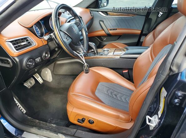 ZAM57YSL3K1319232 2019 MASERATI GHIBLI Blue წინა სალონის ხედი