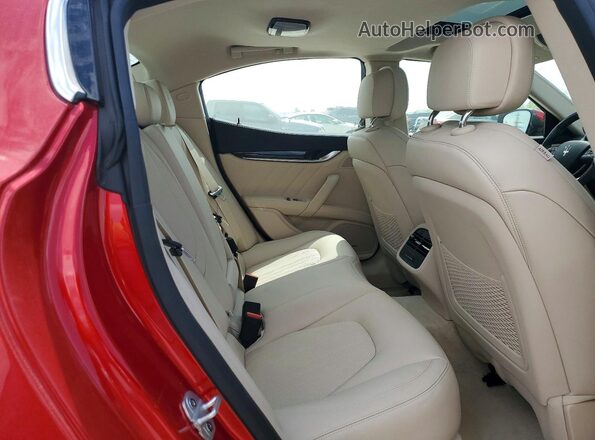 ZAM57YSL9K1336150 2019 MASERATI GHIBLI Red Widok tylnych siedzeń