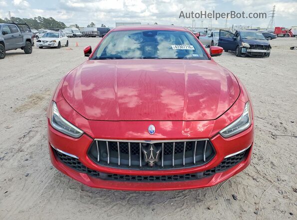 ZAM57YSL9K1336150 2019 MASERATI GHIBLI Red Widok z przodu