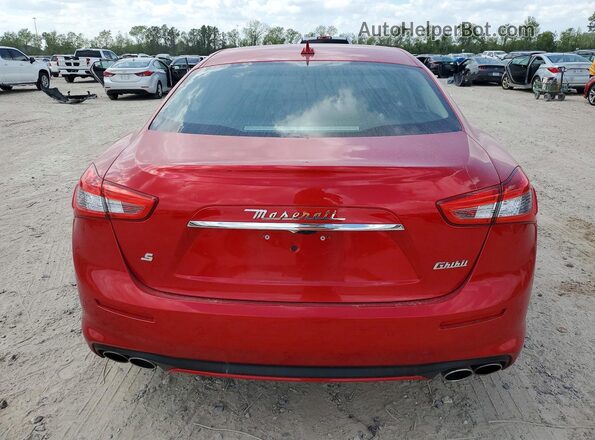 ZAM57YSL9K1336150 2019 MASERATI GHIBLI Red Widok z tyłu
