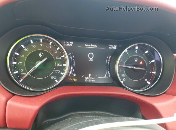 ZAM57YTM7N1386329 2022 MASERATI GHIBLI Gray Vista del cuadro de instrumentos