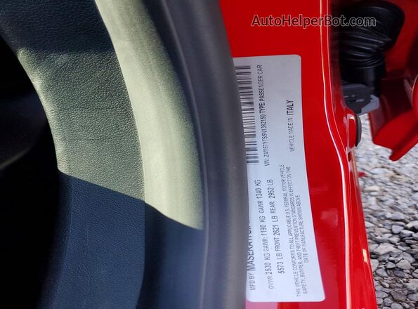 ZAM57YTS5N1382150 2022 MASERATI GHIBLI Red Engine compartment view
