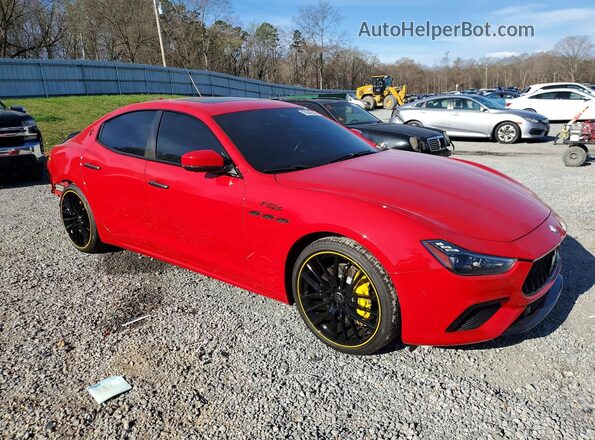 ZAM57YTS5N1382150 2022 MASERATI GHIBLI Red Front right