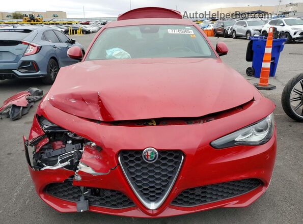 ZARFAMAN0M7639930 2021 ALFA ROMEO GIULIA Red Front view