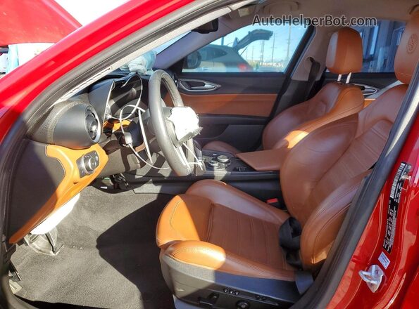 ZARFAMBN5K7609057 2019 ALFA ROMEO GIULIA Red Vista interior delantera