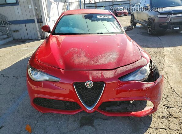 ZARFAMBN5K7609057 2019 ALFA ROMEO GIULIA Red Vista frontal