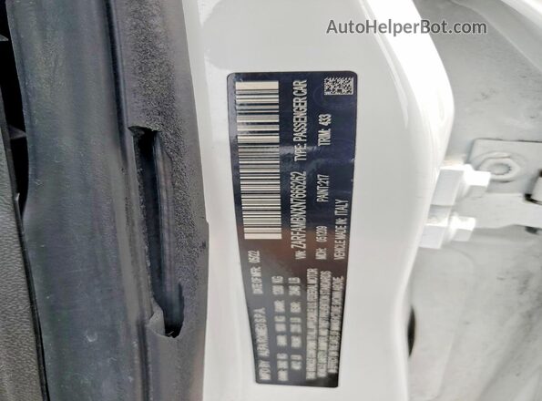 ZARFAMBNXN7666262 2022 ALFA ROMEO GIULIA White Вид підкапотного простору