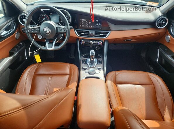 ZARFANBN2M7647855 2021 ALFA ROMEO GIULIA White წინა პანელის ხედი