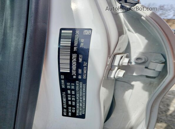 ZARFANBN2M7647855 2021 ALFA ROMEO GIULIA White ძრავის განყოფილების ხედი