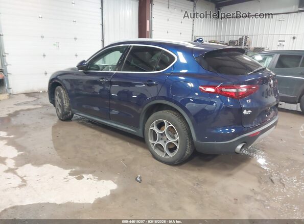 ZASFAKAN0J7B85440 2018 ALFA ROMEO STELVIO Синий Задняя левая четверть