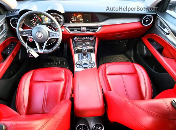 ZASFAKBN7J7B71680 2018 ALFA ROMEO STELVIO Серый Вид щитка приборов