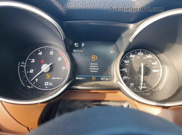 ZASFAKNN2J7B87331 2018 ALFA ROMEO STELVIO Gray Սարքավորումների վահանակի տեսք