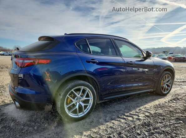ZASFAKNN6J7B72315 2018 ALFA ROMEO STELVIO Blue Задня права чверть
