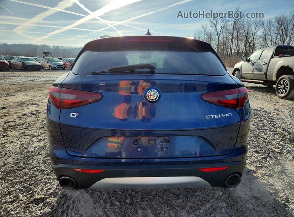 ZASFAKNN6J7B72315 2018 ALFA ROMEO STELVIO Blue Вид ззаду